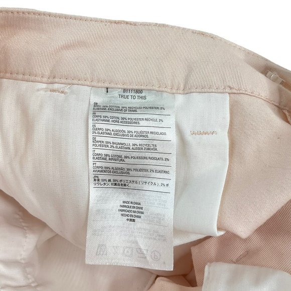 Volcom Dress Pants Womens Sz 28 Beige Fix Waist Slim Straight Regular Fit $75Nwt - Picture 8 of 15